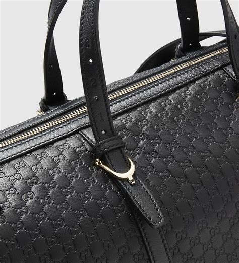 gucci nice microguccissima leather boston bag black|Gucci Nice Microguccissima.